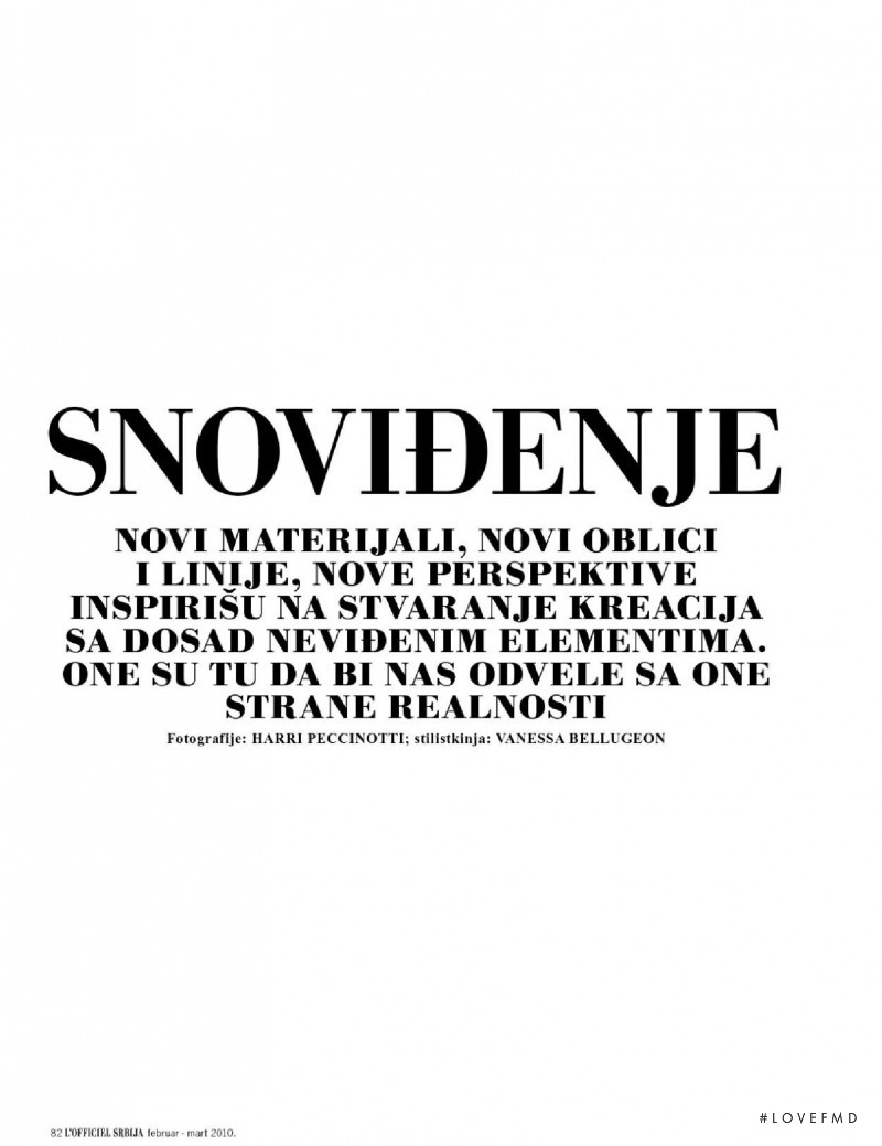 Snovidenje, February 2010