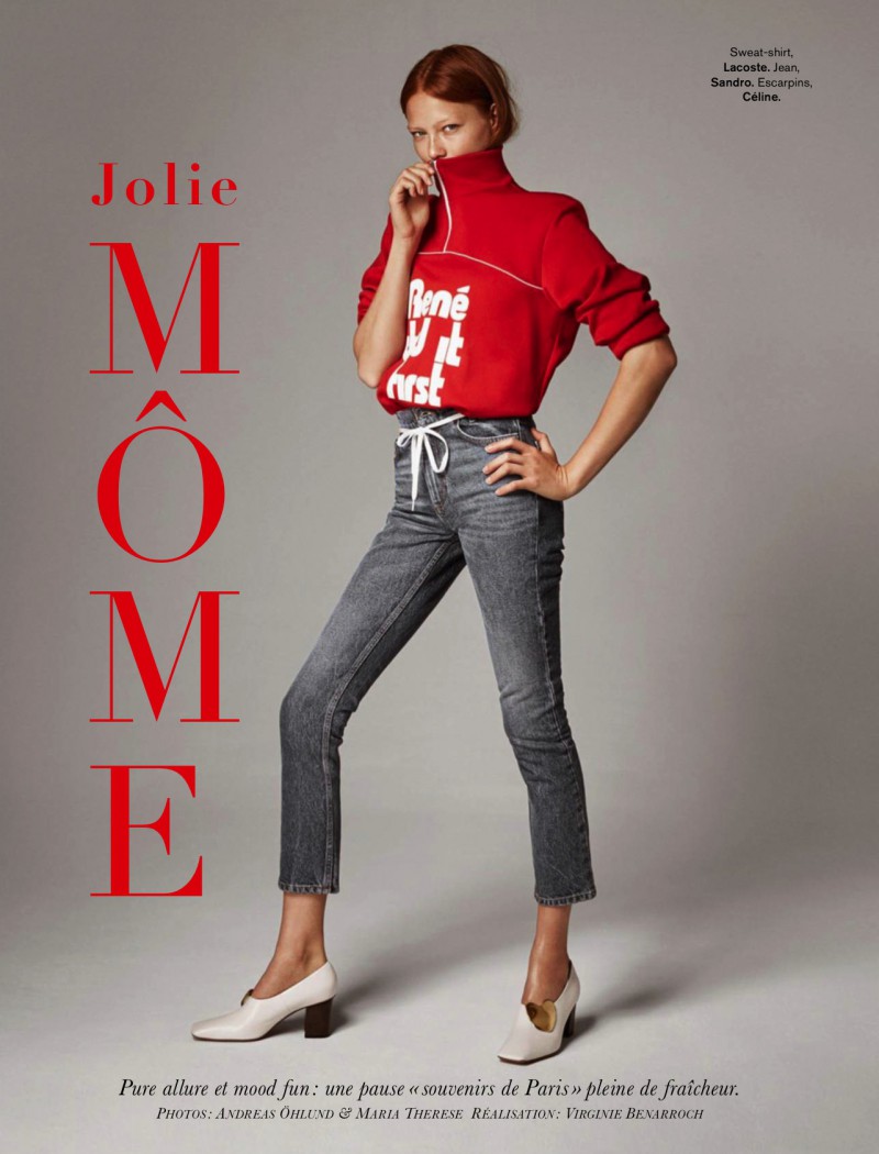 Manon Thiery featured in Jolie Mome, December 2015