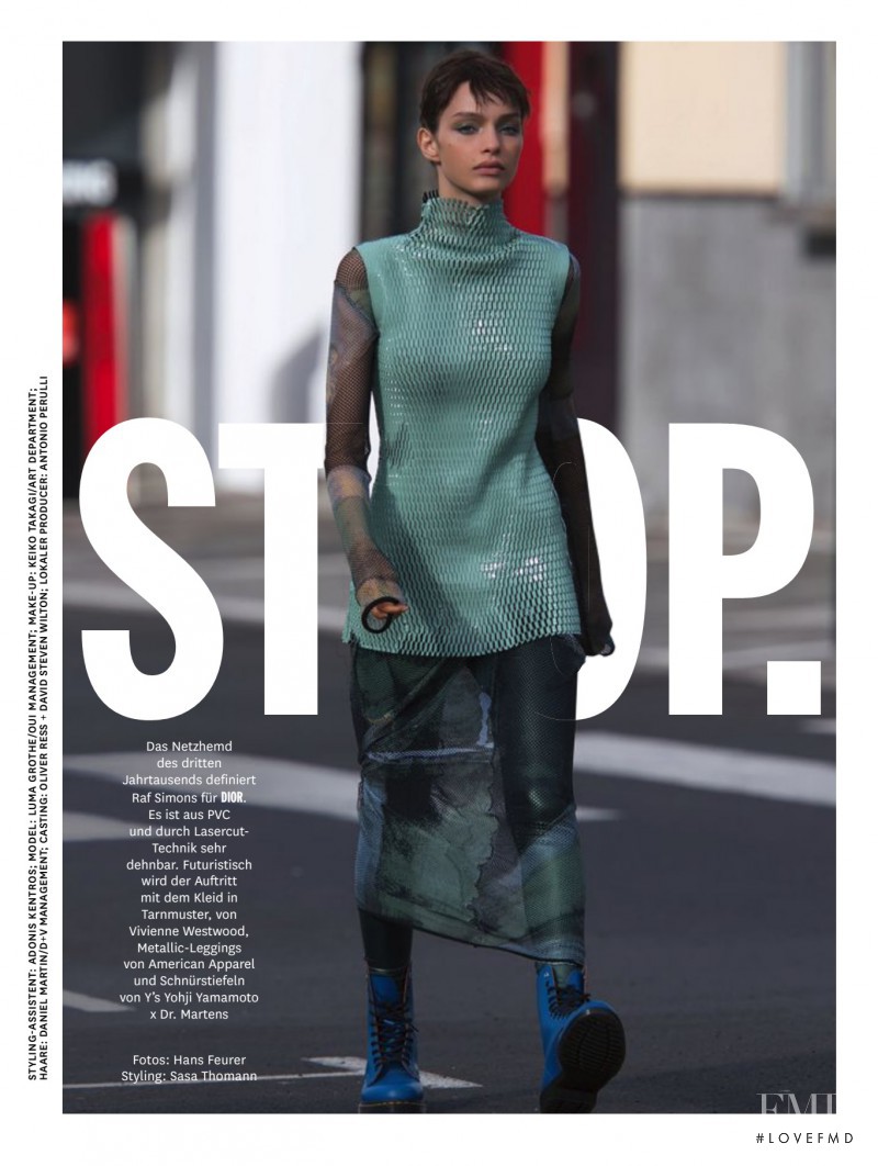 Luma Grothe featured in Go! Stop, September 2015