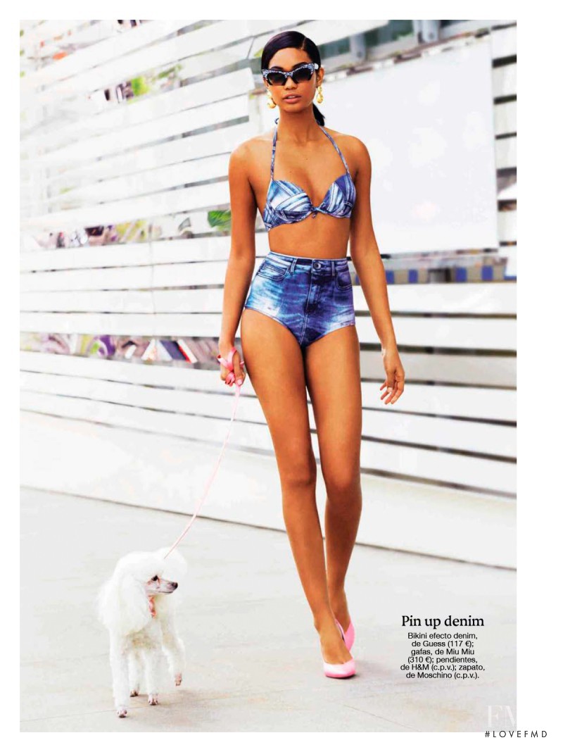 Chanel Iman featured in Quedamos En El Beach Club, July 2015