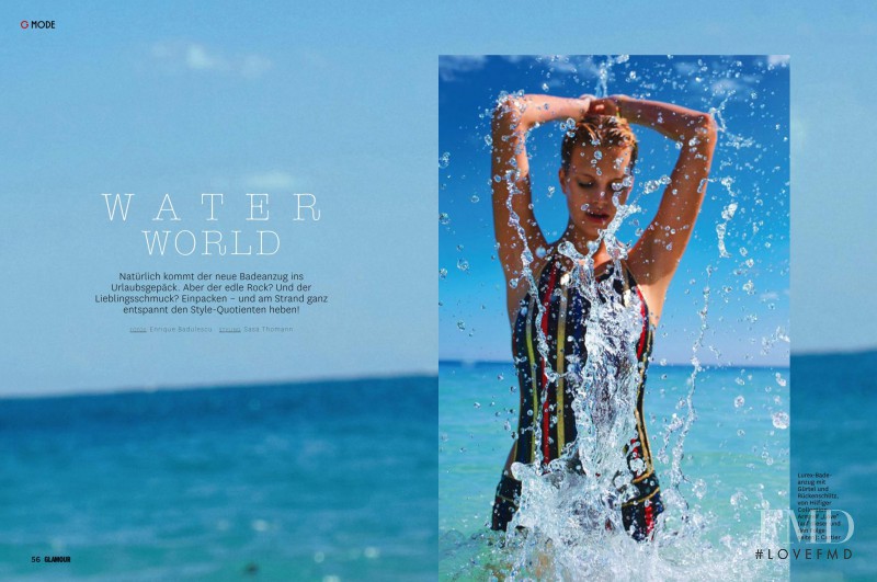 Nadine Leopold featured in Water World, July 2015