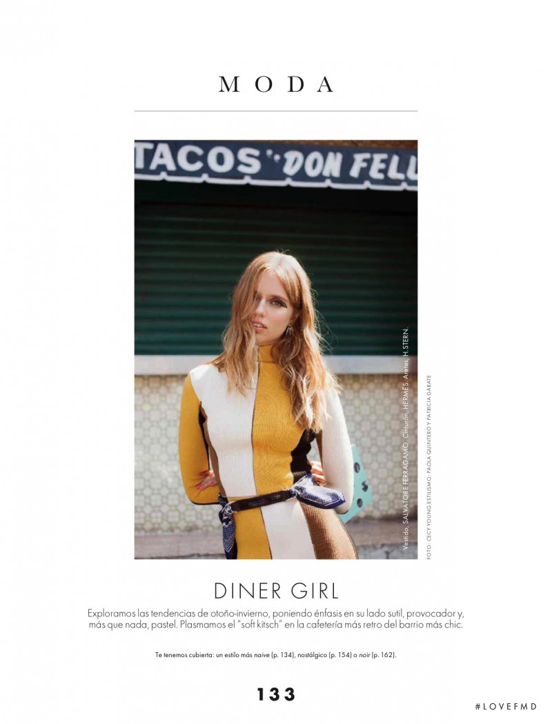Megan Irminger featured in Diner Girl, December 2015