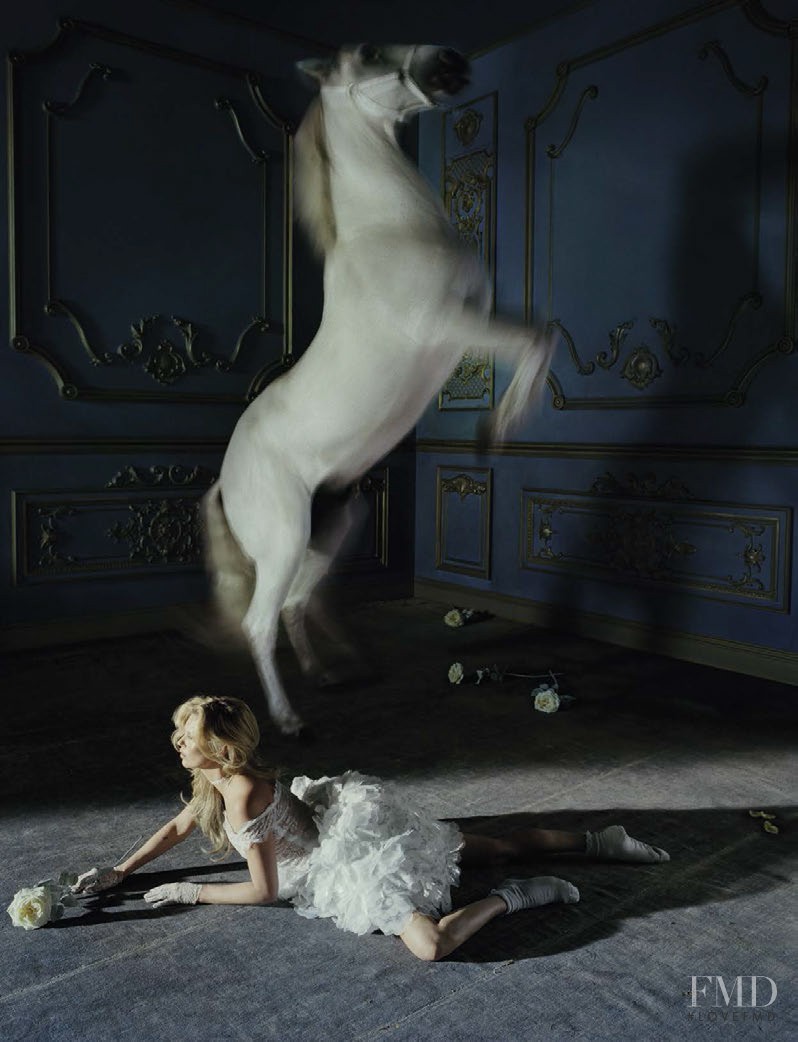 Kate Moss featured in Beauty And The Beast, December 2015