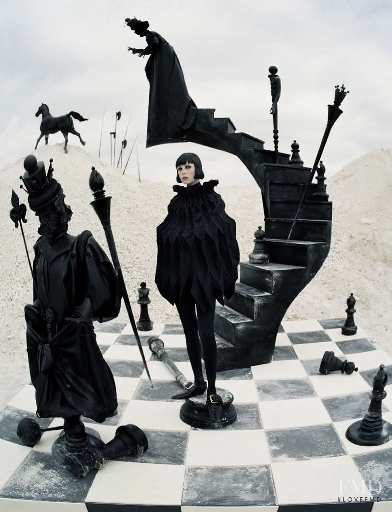 Edie Campbell featured in Check-mate, December 2015