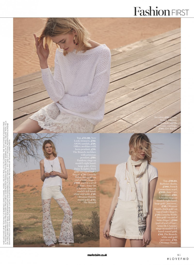Felicity Peel featured in Carte Blanche, May 2015