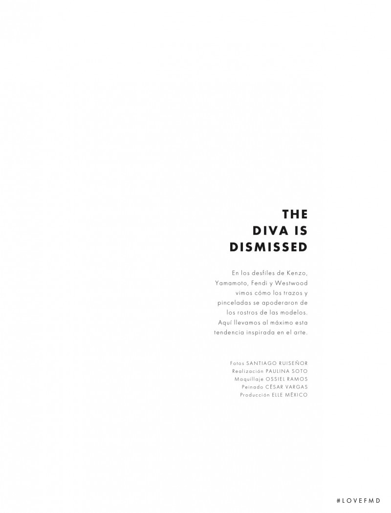 THE DIVA IS DISMISSED, October 2015