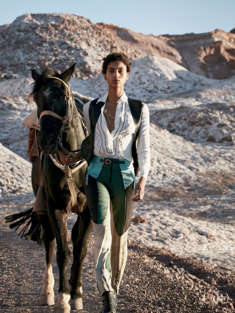 Imaan Hammam featured in Desert Calm, January 2016