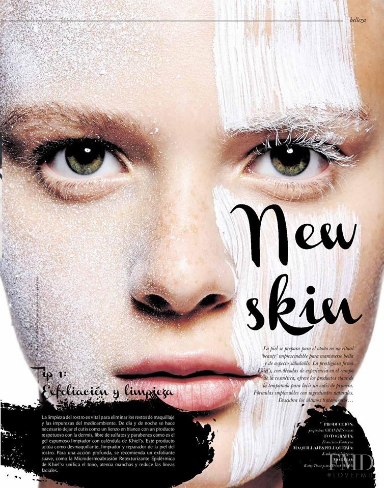 Katty Trost featured in New Skin, October 2015