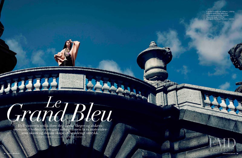 Karlina Caune featured in Le Grand Bleu, December 2011