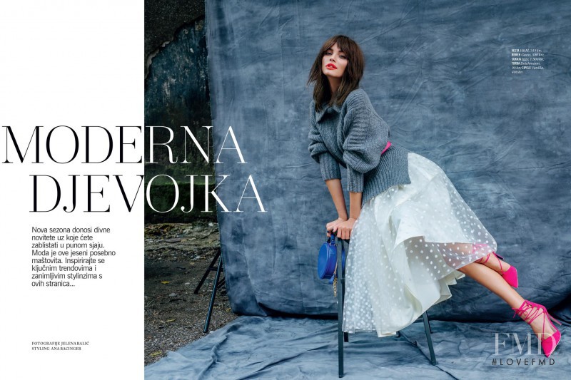 Kristina Peric featured in Moderna Djevojka, October 2015