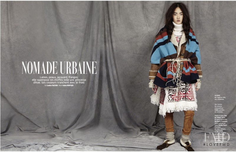 Hyun Ji Shin featured in Nomade Urbaine, December 2014