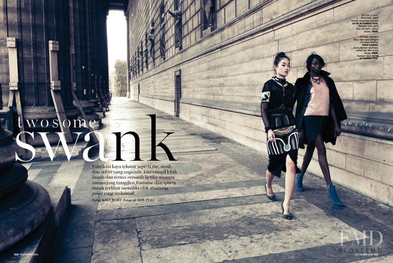 Awa Ceesay featured in Two Some Swank, November 2014