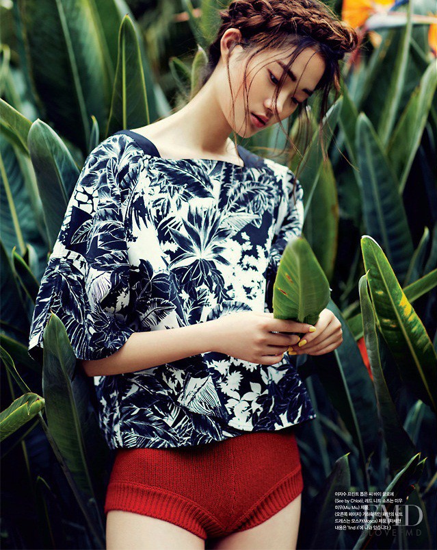 Hyun Ji Shin featured in Tropical Paradise, June 2014