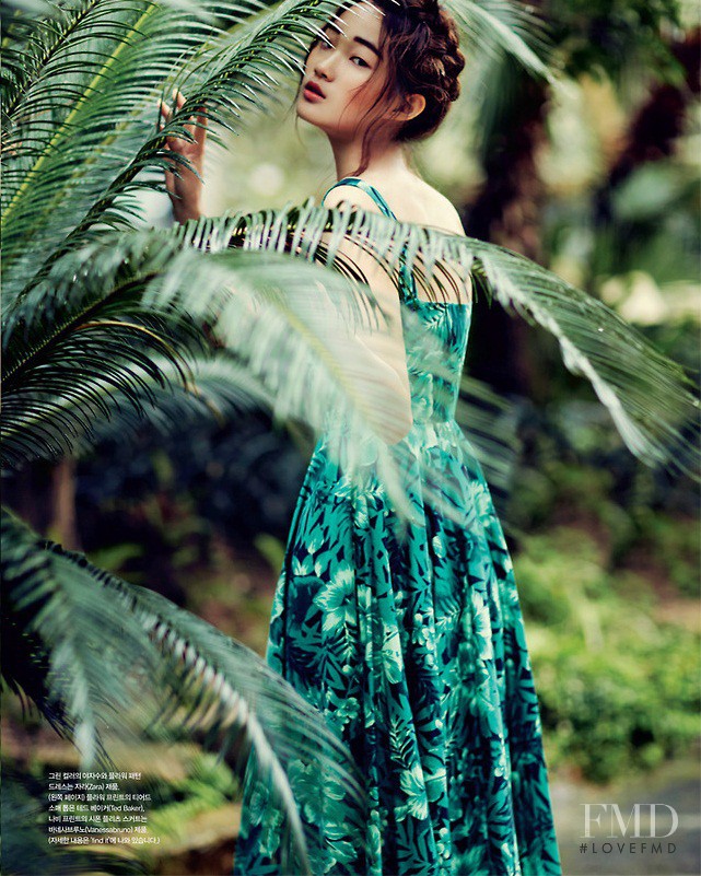 Hyun Ji Shin featured in Tropical Paradise, June 2014