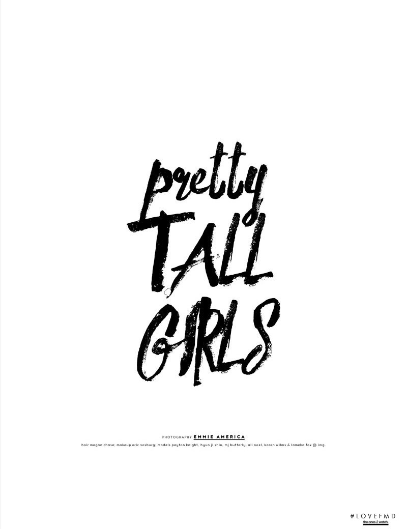 Pretty Tall Girls, October 2015