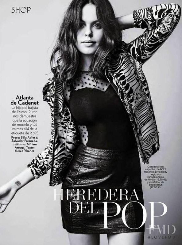 Atlanta De Cadenet Taylor featured in Pop Heiress, December 2014