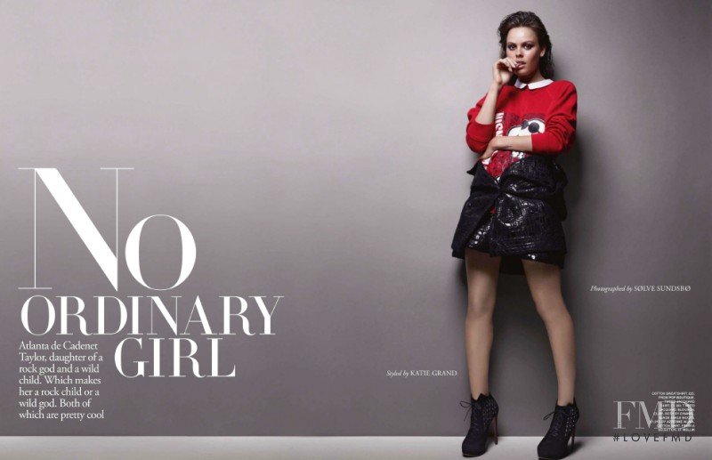 Atlanta De Cadenet Taylor featured in No Ordinary Girl, September 2013