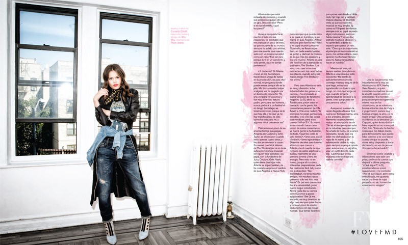 Atlanta De Cadenet Taylor featured in Almost Famous, October 2013