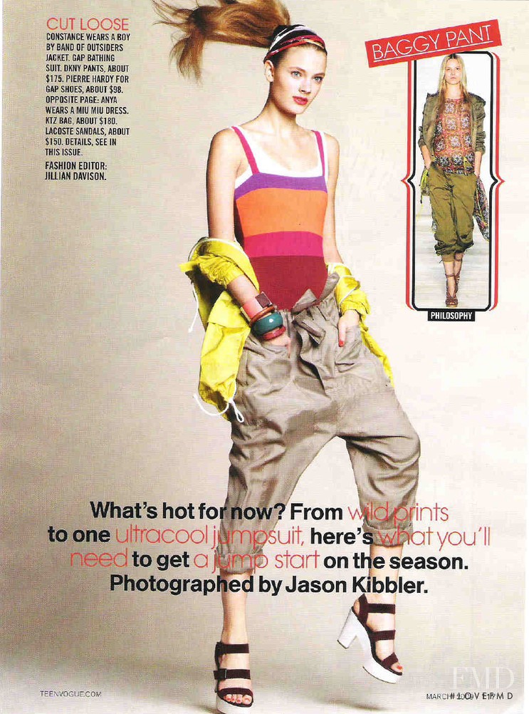 Constance Jablonski featured in Spring\'s Hit List, March 2009