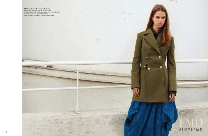 Julia Jamin featured in Army Shop, December 2015