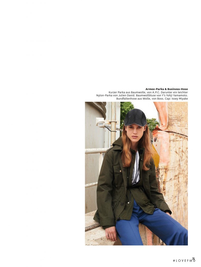 Julia Jamin featured in Army Shop, December 2015