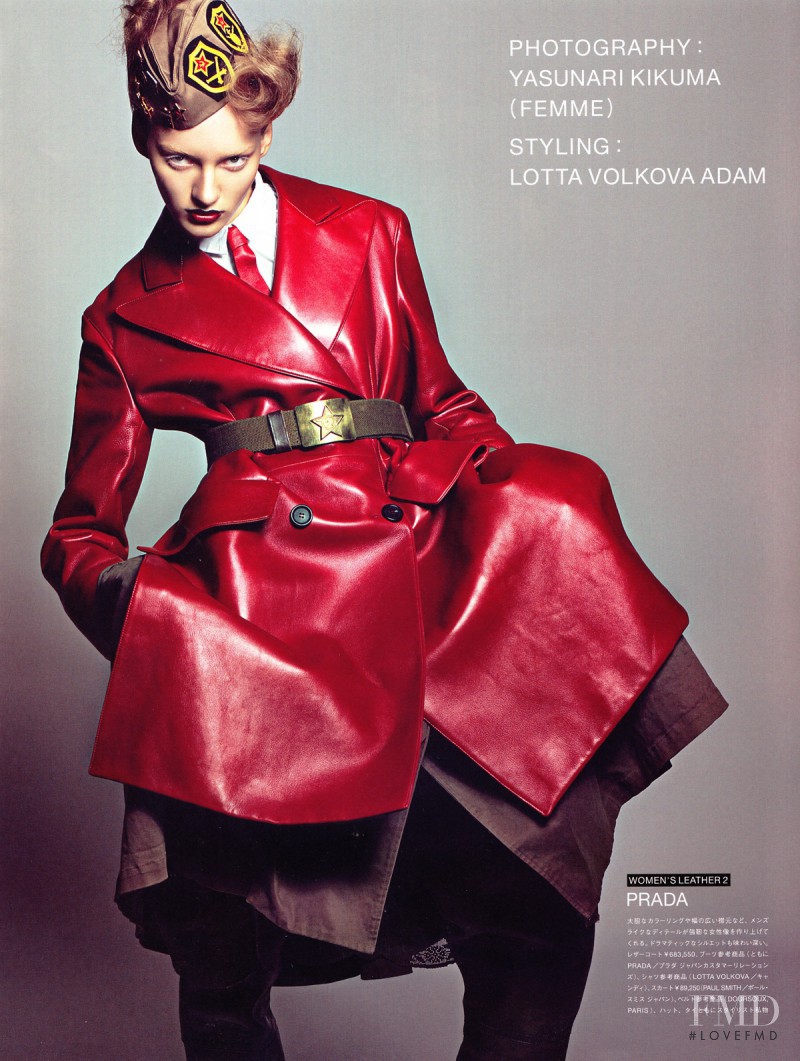 Anya Kazakova featured in Women\'s Leather, December 2009