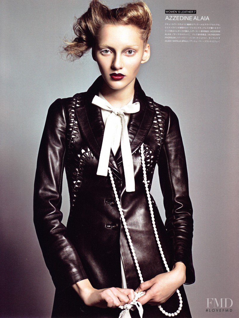 Anya Kazakova featured in Women\'s Leather, December 2009