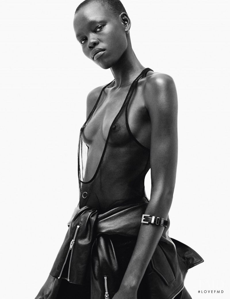 Grace Bol featured in The right face at the right time, February 2014