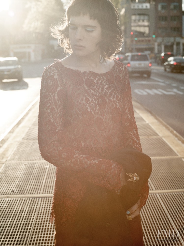 Hari Nef featured in The Downtowners, July 2015
