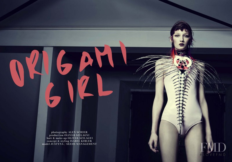 Justyna Gustad featured in Origami Girl, June 2015