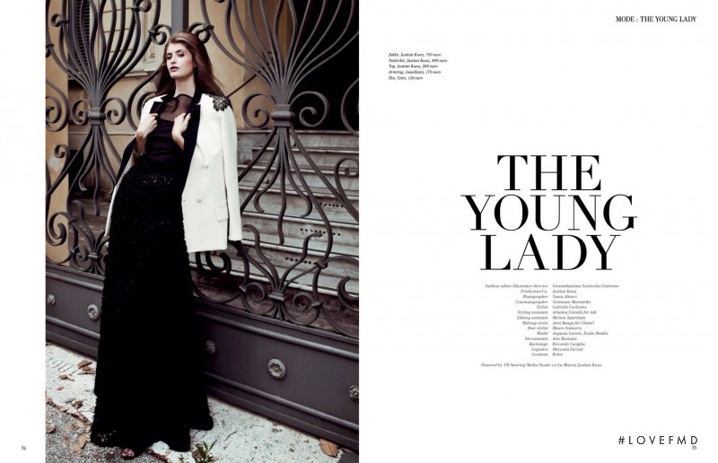 Augusta Beyer Larsen featured in The Young Lady, October 2014