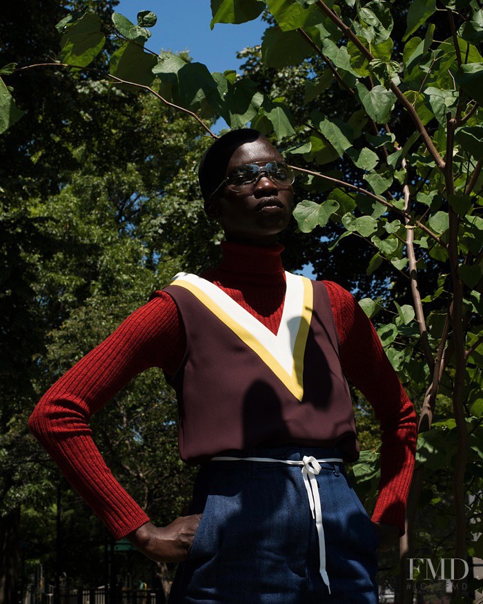 Achok Majak featured in Fashion shoot: how to be a bright spark this autumn – in pictures, August 2015