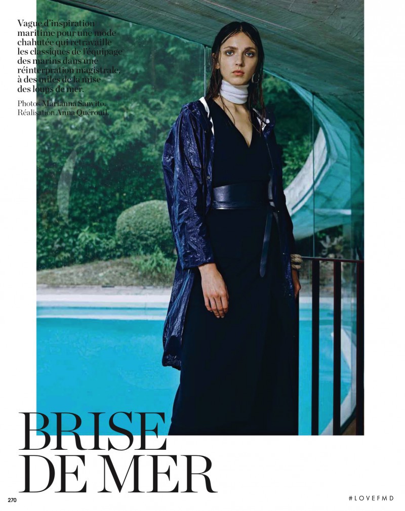 Sasha Antonowskaia featured in Brise De Mer, October 2015