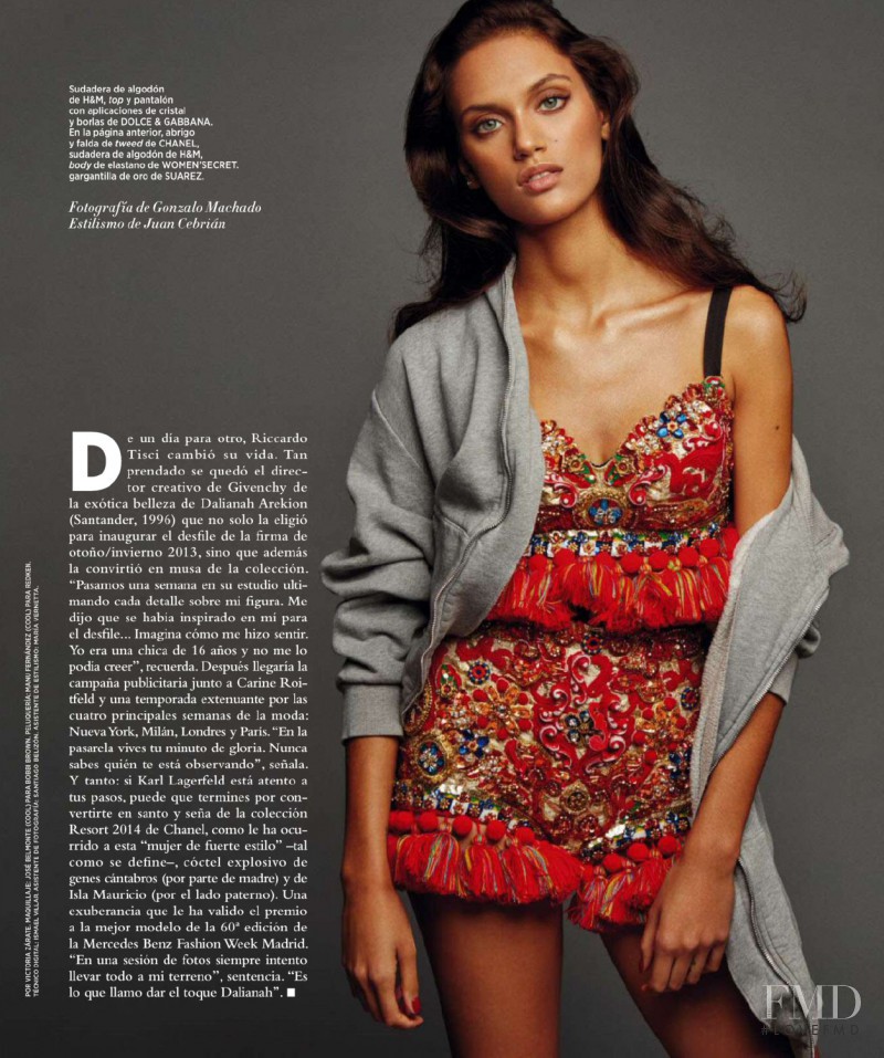 Dalianah Arekion featured in Cita con las Modelos, January 2016