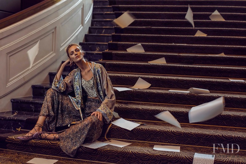 Anja Rubik featured in Anja Rubik and Sasha Pivovarova, February 2016