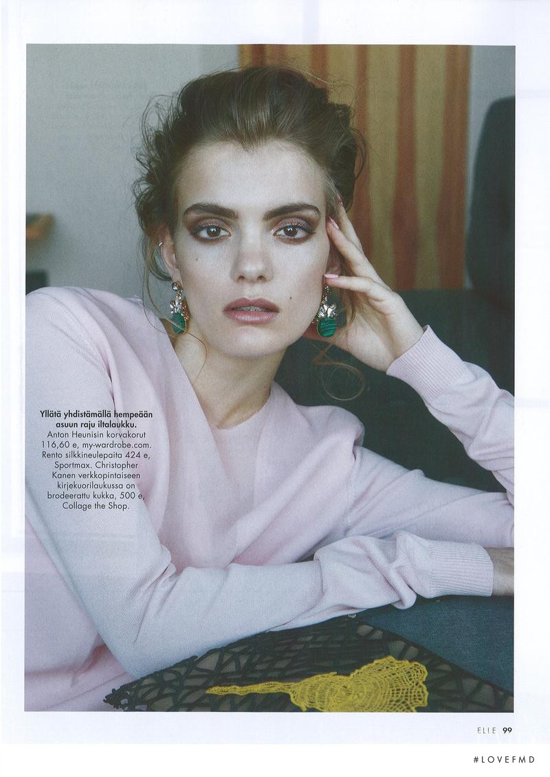 Emily Astrup featured in Kirsikan-Kukkia, April 2014