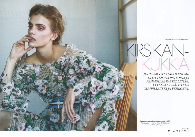 Emily Astrup featured in Kirsikan-Kukkia, April 2014