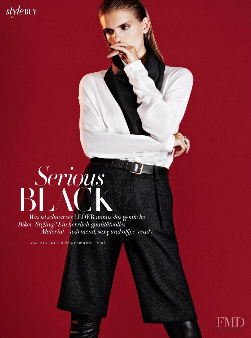 Emily Astrup featured in Serious Black, October 2014