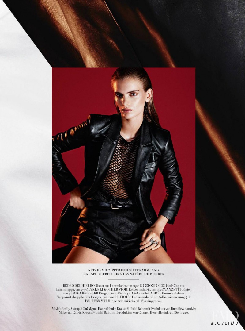 Emily Astrup featured in Serious Black, October 2014