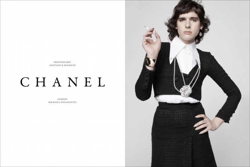 Hari Nef featured in Chanel, September 2015