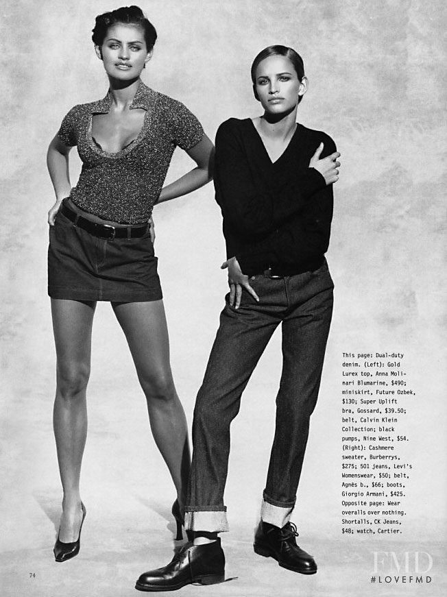 Gina Marie Di Pietro featured in The Gender Of Jeans, August 1995