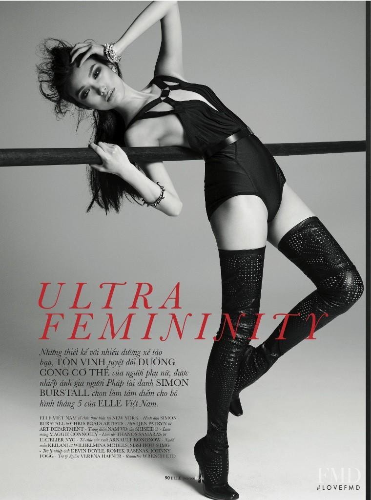 Meng Die Hou featured in Ultra femininity, May 2013