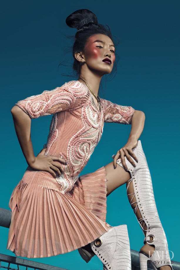 Meng Die Hou featured in Spring Beauty, February 2013