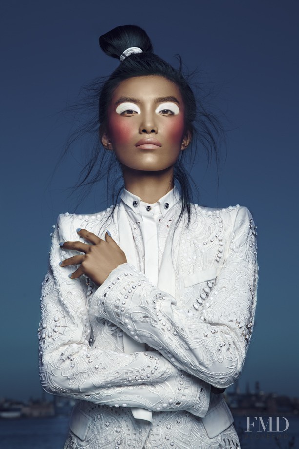 Meng Die Hou featured in Spring Beauty, February 2013