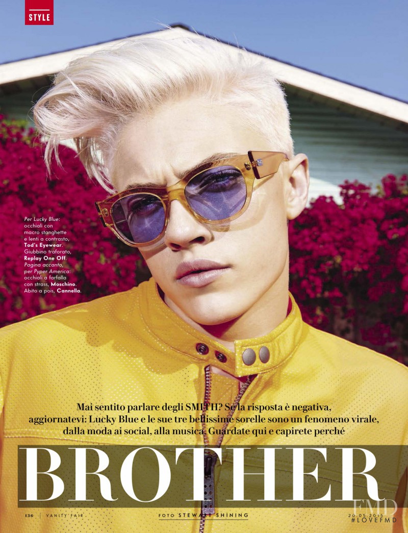 Lucky Blue Smith featured in Brother & Sisters, May 2015