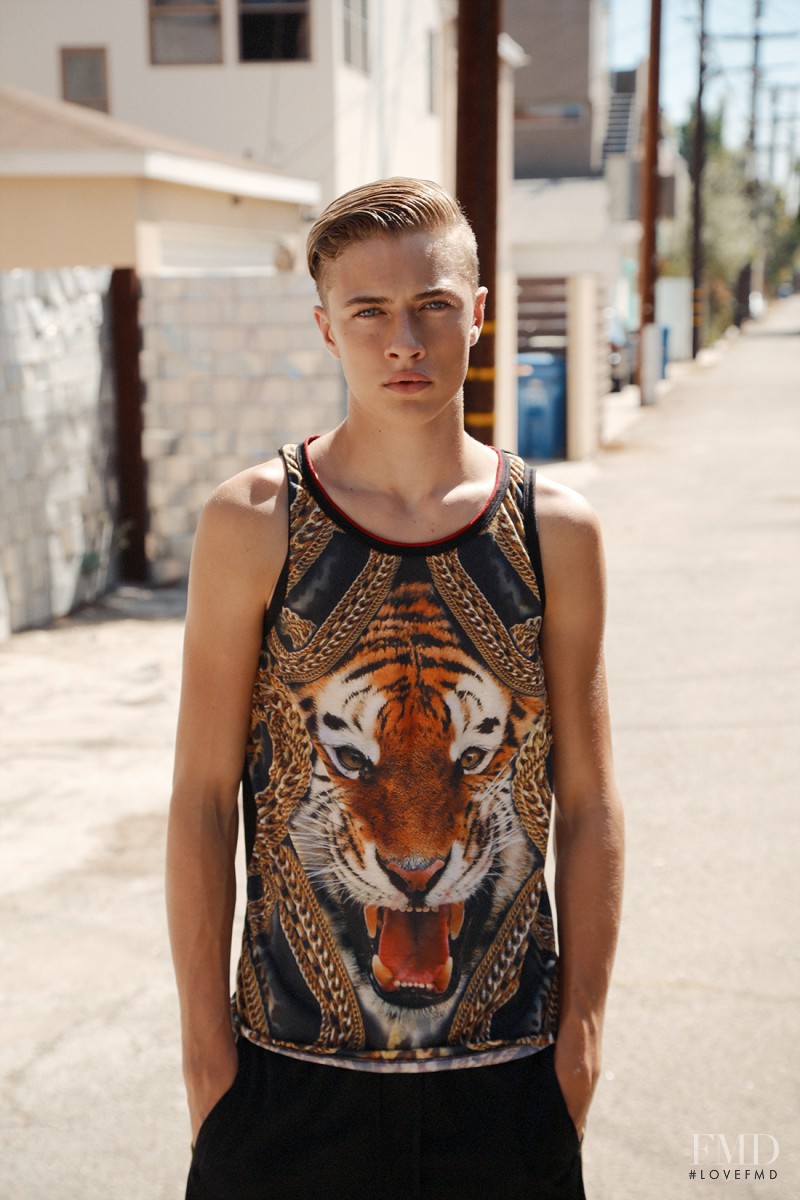 Lucky Blue Smith featured in The Atomics, September 2015