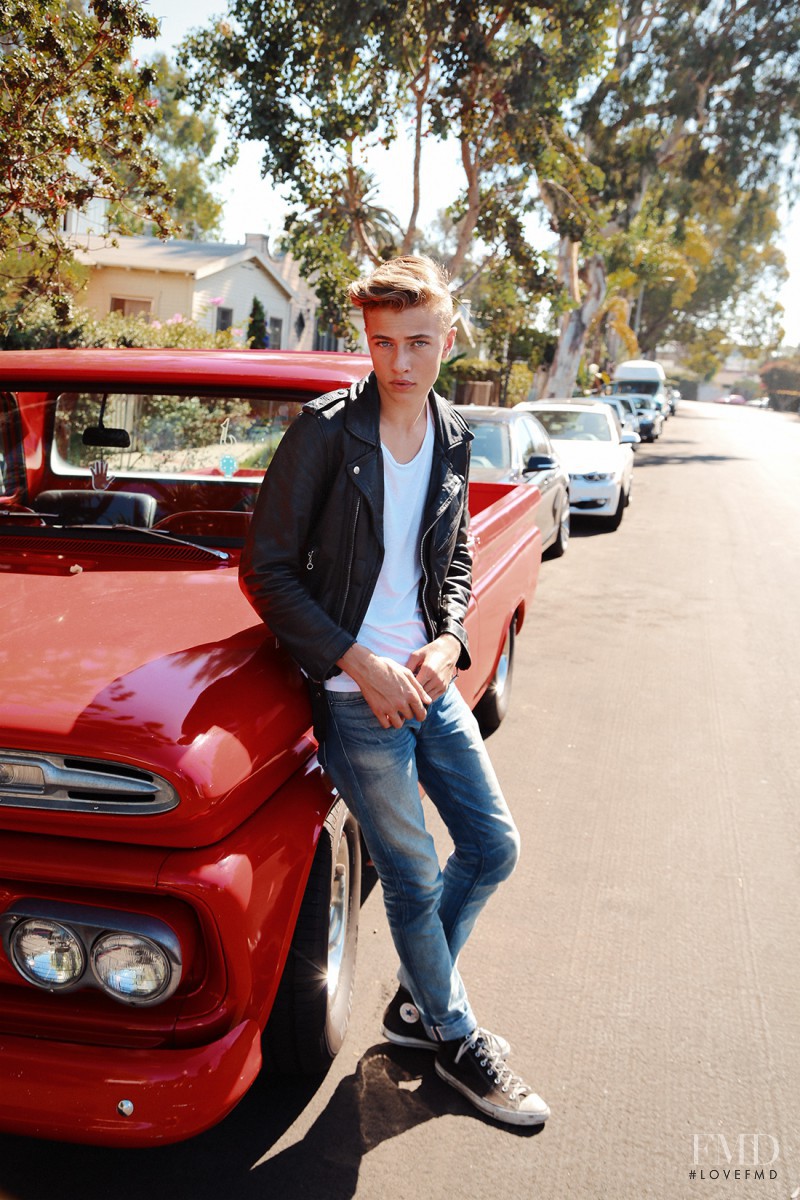 Lucky Blue Smith featured in The Atomics, September 2015