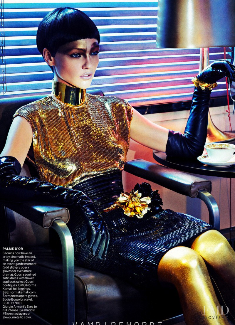 Sasha Pivovarova featured in Golden Rule, December 2011