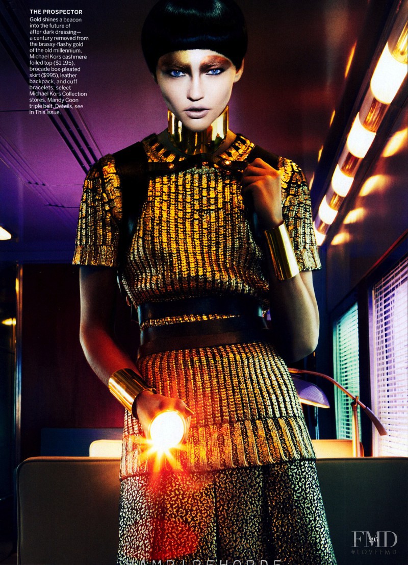 Sasha Pivovarova featured in Golden Rule, December 2011