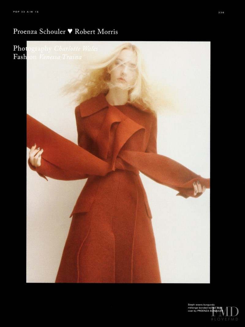 Steph Smith featured in Proenza Schouler, September 2015